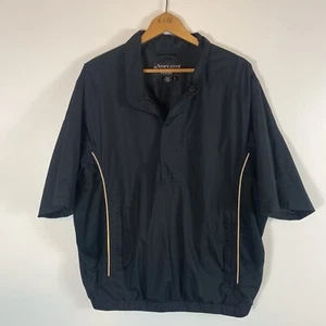 Dry Joys by Foot Joy Rain Jacket Short Sleeve Size Large Golfing Golf Black - Picture 1 of 7