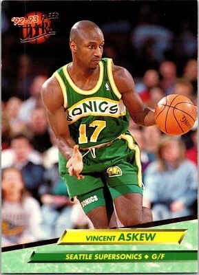  1993 Vincent Askew 17 Fleer 360 Basketball Sports Trading Card  - Image 1 of 2