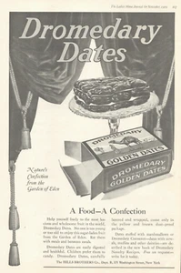 1919 DROMEDARY DATES fruit candy antique PRINT AD dessert recipe sweet - Picture 1 of 1