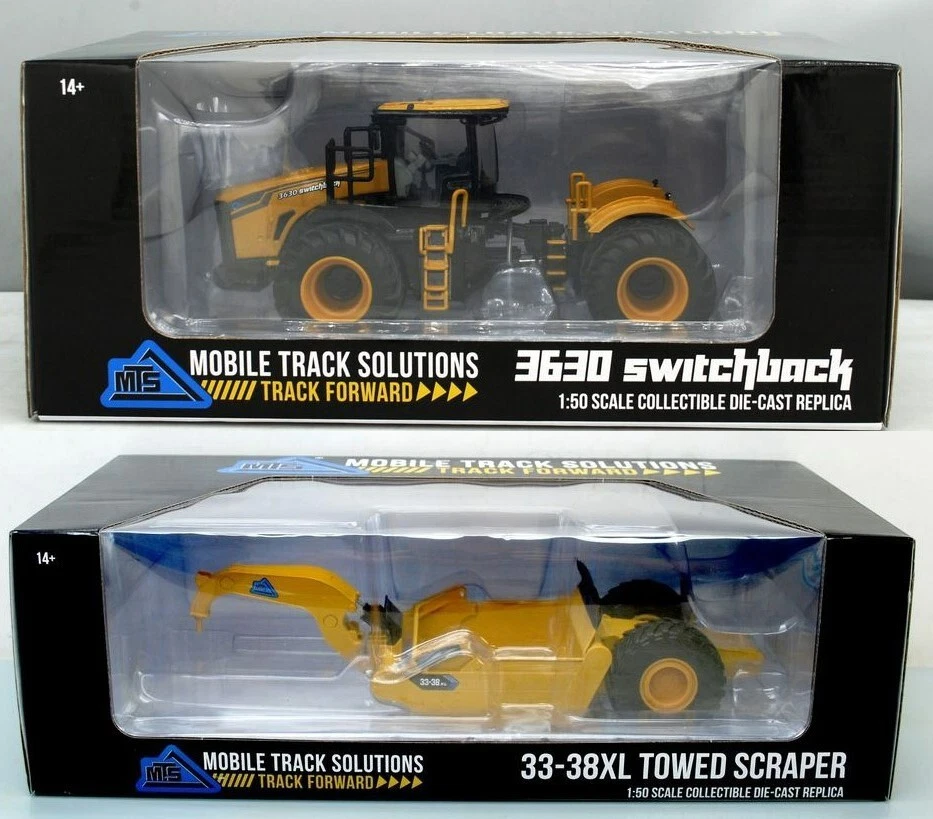 1:50 SPECCAST MOBILE TRACK SOLUTIONS 3630 Switchback Tractor & 33-38XL Scraper - Image 1 of 4