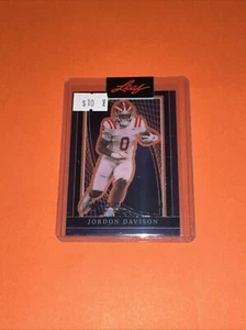 Jordan Davison 2024 Leaf Pro Set Calcio 1/1 Prova di Pre Produzione - Foto 1 di 1