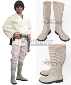 Star Wars Luke Skywalker Zapatos Blancos Botas Cosplay - Imagen 1 de 10