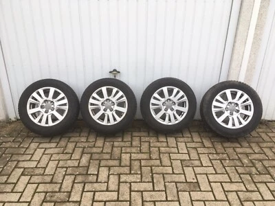 4x Orginal Audi Winterreifen 16 zoll Dunlop Reifen ++Top+ (225/55R16) - Bild 1 von 4