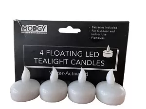 MODGY LED Battery Powered Floating Tealight Candles - Picture 1 of 6
