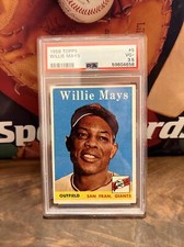 1958 Topps Baseball Willie Mays Card #5 PSA 3.5 VG San Francisco Giants