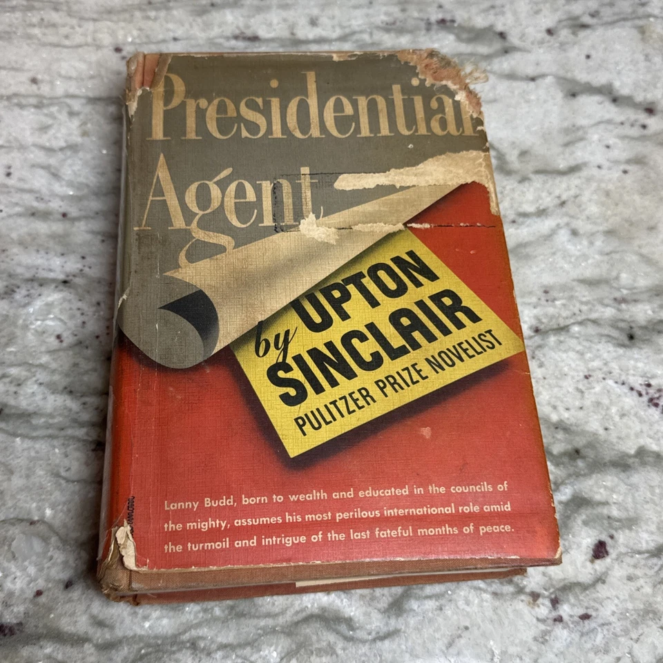 Upton Sinclair Presidential Agent 1st 1944 Viking Press HCDJ Foto 1 de 4