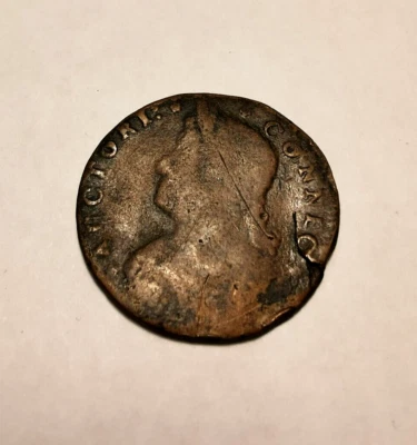 1787 US CONNECTICUT Cent Cooper Coin "Draped Bust Left" - Image 1 of 4