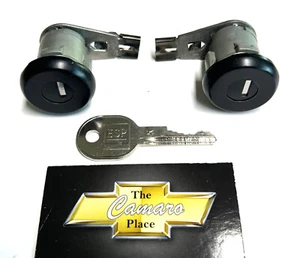 ORIG GM NEW 1982 1992 CAMARO FIREBIRD DOOR LOCK CYLINDERS PAIR SAME KEY W/PAWLS - Imagen 1 de 5