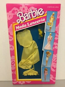 BARBIE LENCERIA CONJUNTO RASO (FANCY FRILLS LINGERIE) MATTEL 3183. AÑO 1988. NIB - Imagen 1 de 6