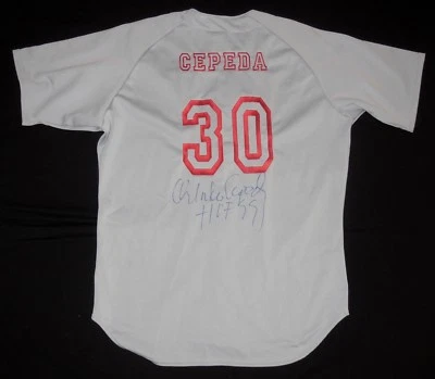 CAMISETA ORLANDO CEPEDA AUTOGRAFIADA RAWLINGS 2000 NABISCO ALL-STARS (GIGANTES) Foto 1 de 4