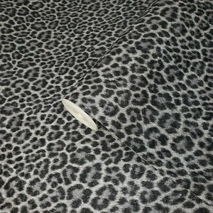 Wallpaper black silver glitter metallic leopard cheetah textured animal skin 3D - Picture 1 of 12
