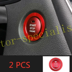 Red Engine Start Stop Button Cover Trim For Toyota Corolla Hatchback 2019-2024 - Picture 1 of 4