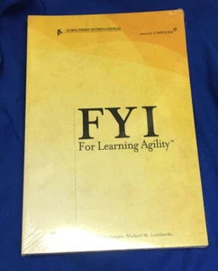 FYI FOR LEARNING AGILITY By Michael M. Lombardo & Cara C. Capretta New Sealed - Picture 1 of 8