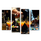 islandburner Bild auf Leinwand Barkeeper zaubert lebendige Cocktails in einer pu