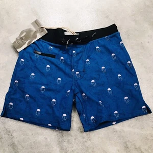 Taddlee Swim Trunks Mens XS Blue Boxer Swimwear Square Cut Board Shorts - Picture 1 of 12