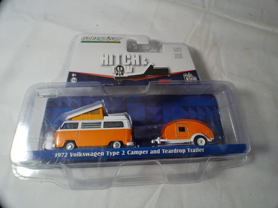 Greenlight Hitch & Tow 1972 Volkswagon Camper and Trailer - Image 1 of 1
