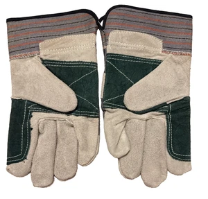 Doppelhand Leder Arbeitshandschuhe Größe L - Bild 1 von 2