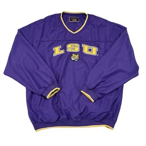 Vintage LSU Tigers Jacket Mens Size XXL Colosseum Athletics Windbreaker Pullover - Picture 1 of 12