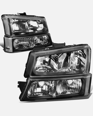 Conjunto de par de faros '03-'06 Silverado 1500 2500 3500 Avalanche 1500 2500 Foto 1 de 4