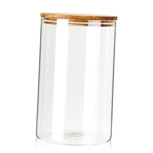 Glass Storage Container Airtight Food Jars Kitchen Canister D11:121 Oz 1pcs - Picture 1 of 7