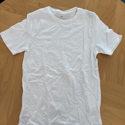 Boys Plain And Classic White T-shirt 12-14 - Image 1 of 2