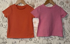 Girls Age 2-3 Years - Summer T Shirt Top x2 From Next - Picture 1 of 2