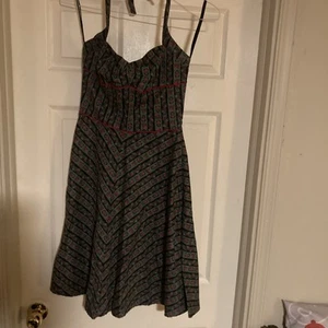VTG 90s Morbid Threads Halter Dress Pin Up Grunge Y2KGoth Pinup Women's Small - Picture 1 of 8