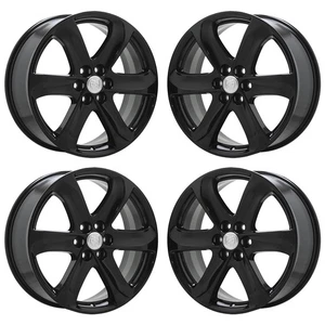 20" Buick Enclave Gloss Black wheels rims Factory OEM set 4154 EXCHANGE - Picture 1 of 8