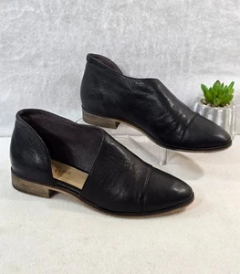 Diba True Womens Black No Way Out Leather Upper Flat Shoes Almond Toe Size 7 - Picture 1 of 11