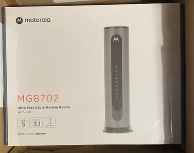 MOTOROLA  MG8702 ULTRA FAST CABLE MODERN ROUTER` BRAND NEW - Image 1 of 4