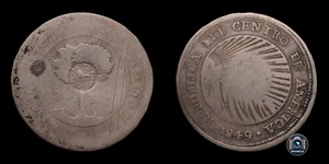 Costa Rica - 2 Reales - Contrapporto 1849 - Foto 1 di 5
