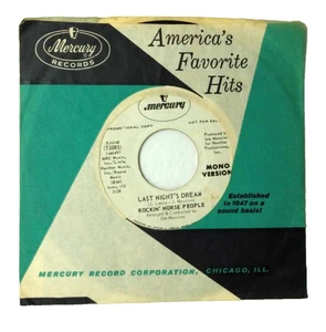Rockin' Horse People – Last Night's Dream - PROMO - Mono / Stereo - 45 RPM (VG) - Picture 1 of 3