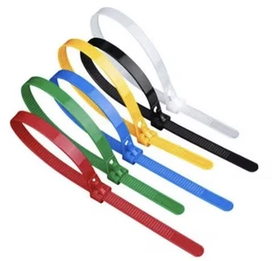 10pcs Releasable Cable Ties Reusable Nylon Plastic Zip Tie Wraps 300x7.6 mm - Picture 1 of 1