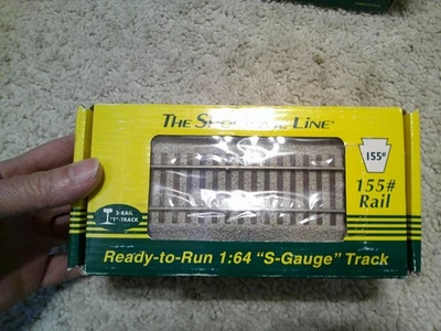 S GUAGE AMERICAN FLYER/S-HELPER SERVICE 5" STRAIGHT TRACK 6 SECTIONS CODE 155 - Image 1 of 3