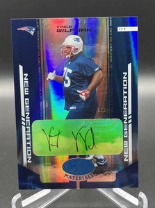 2004 Leaf Certified Materials New Generation Blue /100 Vince Wilfork (RC)- Pats - Picture 1 of 3