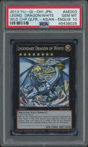 Yu-Gi-Oh! Legendary Dragon Of White 2013-AE003 réplica súper rara premio PSA 10 - Imagen 1 de 2