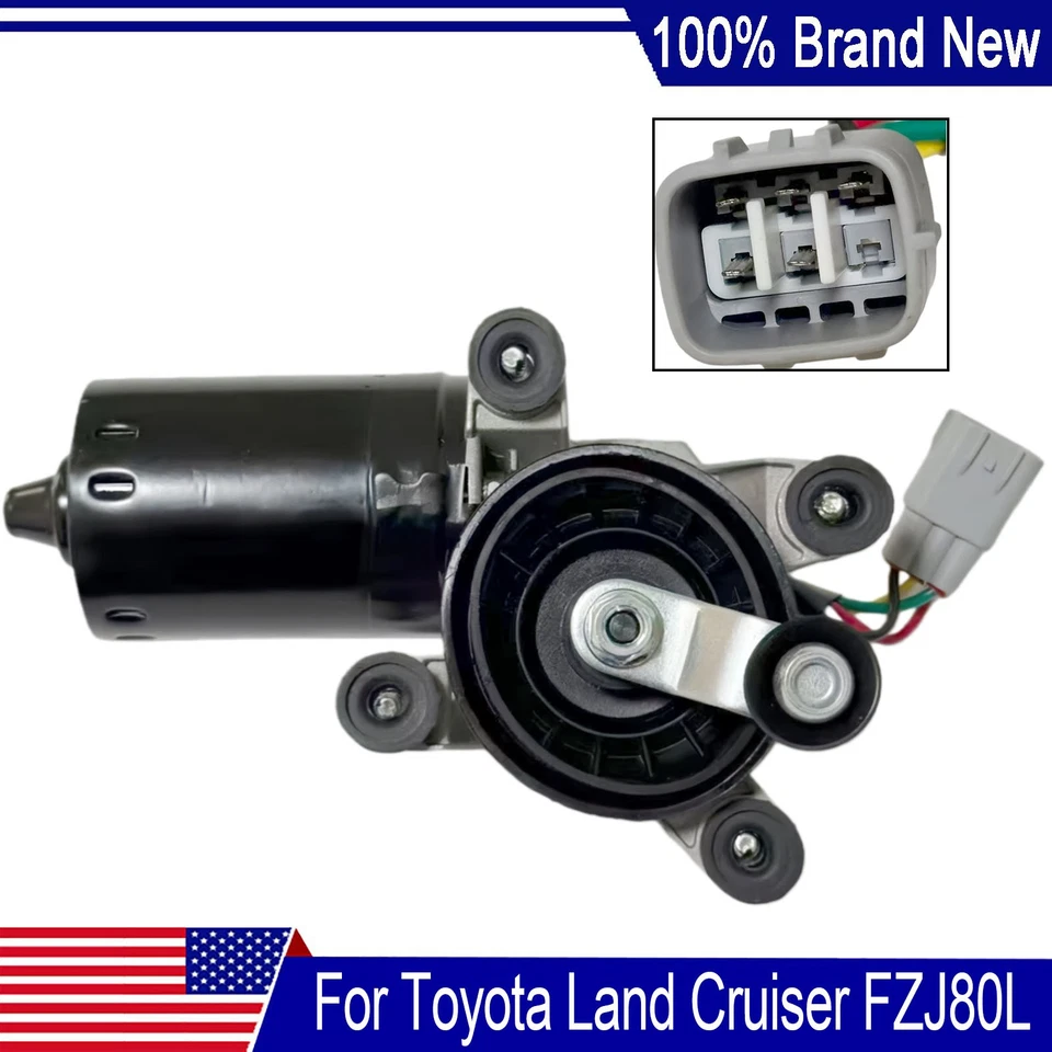 For Toyota Land Cruiser FZJ80L LHD Windshield Wiper Motor 85110-60111 US Stock Foto 1 de 4