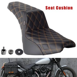 Motorcycle Seat Cushion For Harley Softail Street Bob FXBB/S Slim FLSL FLDE FLHC - Picture 1 of 12
