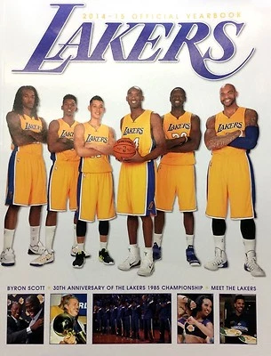 2014-2015 OFFICIAL YEARBOOK PHOTO HISTORY MAGIC LA LAKERS KOBE 85' SHOWTIME LK4 - Image 1 of 3