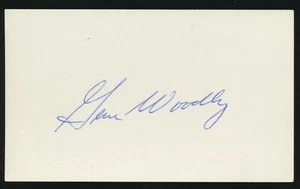 GENE WOODLING (1943-1962 Yankees, Orioles Indians) -Autograph 3x5 Index (d.2001) - Picture 1 of 1