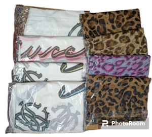 Job Lot of 8 Ladies Long Scarves 2 Designs & 6 Colours Brand New - Picture 1 of 1