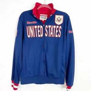 MONDETTA VINTAGE ZIP FRONT ATHLETIC USA MENS BOMBER JACKET SZ MEDIUM - Picture 1 of 4