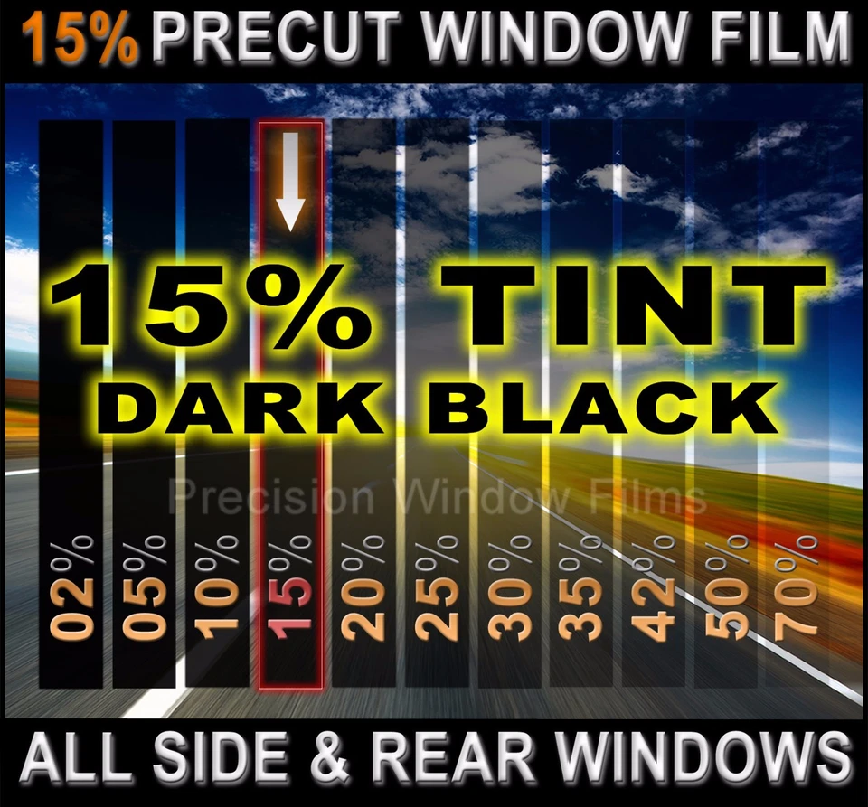 Chevy Silverado, GMC Sierra Standard Cab 2007-2013 Window Tint Dark Black 15% - Изображение 1 из 1