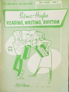 Piano Accordion Reading Writing Rhythm No 2 Sheet Music Book By Palmer Hughes s3 - Picture 1 of 5