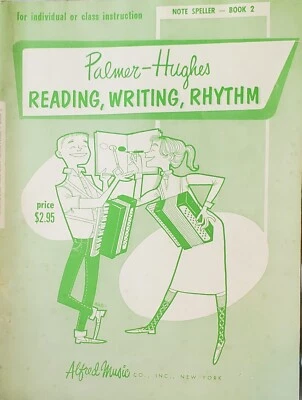 Piano Accordion Reading Writing Rhythm No 2 Sheet Music Book By Palmer Hughes s3 - Image 1 of 4
