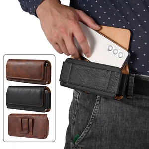 For Samsung Galaxy Z Fold5/4/3/2 Leather Pouch Wallet Case Belt Clip Holster - Picture 1 of 33