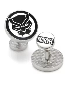 Black Panther Men's Cufflinks Cufflink Set Marvel Comics New In Box - Picture 1 of 3