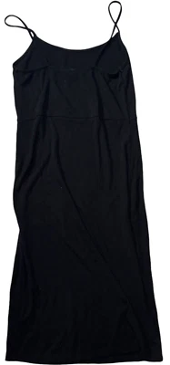 Mini Vestido Soprano Spaghetti Algodón Negro - Para Mujer Talla Pequeña Foto 1 de 4