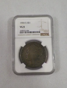 1904-S NGC Graded VG-8 Silver Morgan Dollar - Picture 1 of 2