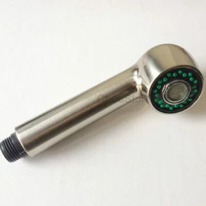 Gebürstetes Nickel Küche herausziehbare Brause Ersatz Wasserhahn Auslauf Sprühkopf B613 - Bild 1 von 4